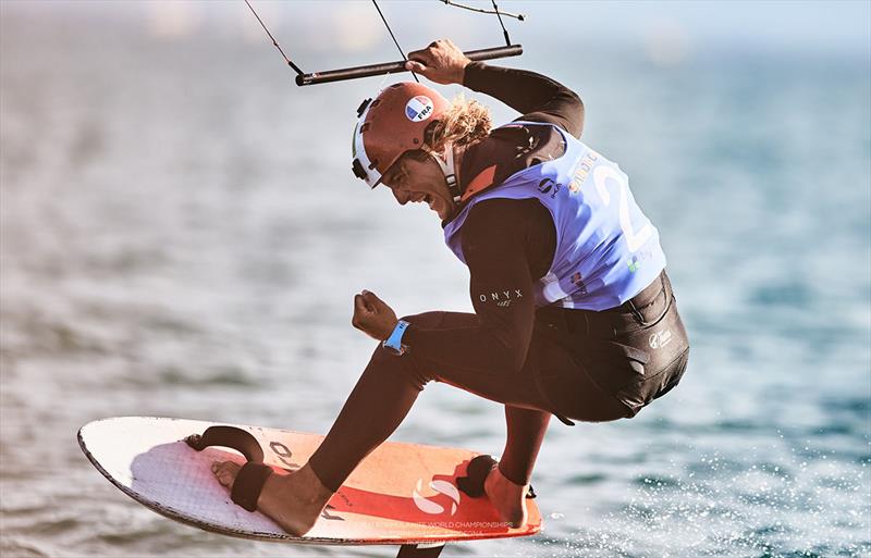 Théo de Ramecourt (FRA) - 2021 Formula Kite World Championships in Torregrande, Sardinia - Day 4 - photo © IKA Media / Robert Hajduk