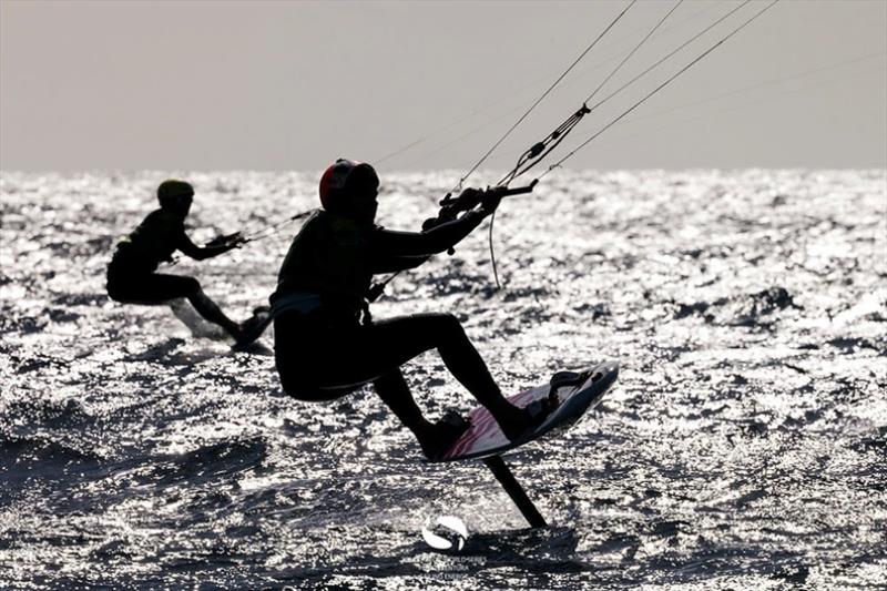 High-wind training before competition in Gran Canaria photo copyright IKA Media / Sailing Energy taken at  and featuring the Kiteboarding class
