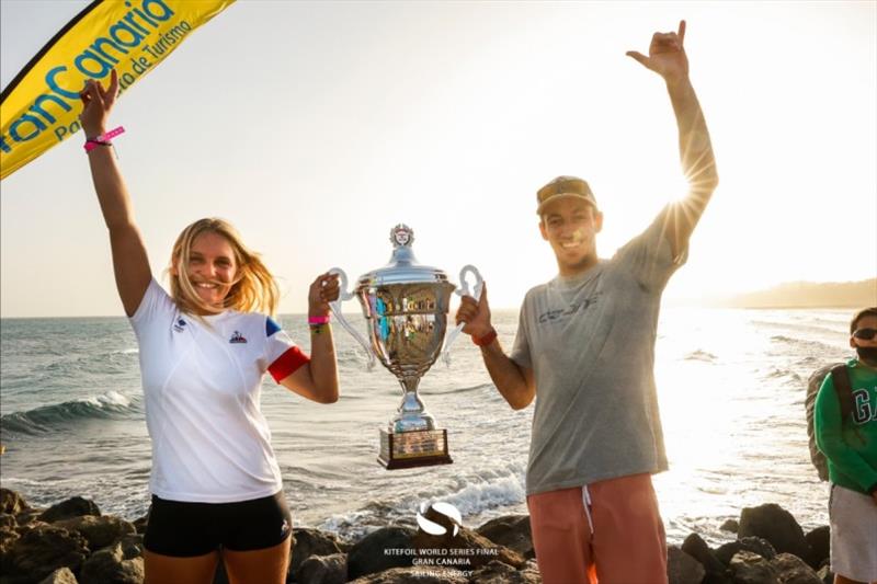 Winners - 2021 KiteFoil World Series Gran Canaria photo copyright IKA Media / Sailing Energy taken at  and featuring the Kiteboarding class
