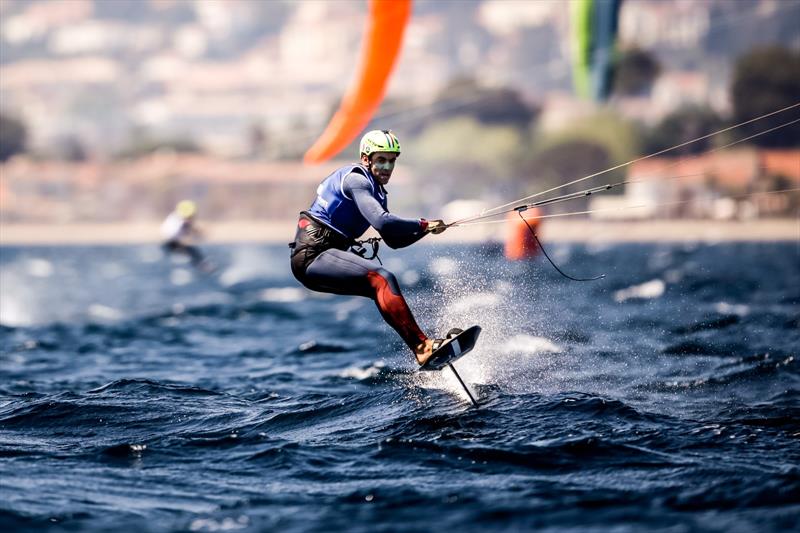 Kiteboarding - Day 2 - 53rd Semaine Olympique Francais, Hyeres - April 2022 photo copyright Sailing Energy / FFVOILE taken at  and featuring the Kiteboarding class