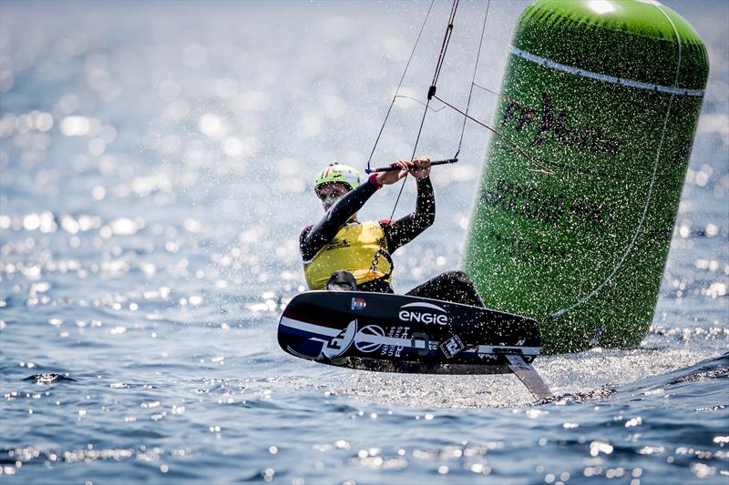 Men's Kitefoiling - Day 3 - 53rd Semaine Olympique Francais, Hyeres photo copyright Sailing Energy / FFVOILE taken at  and featuring the Kiteboarding class