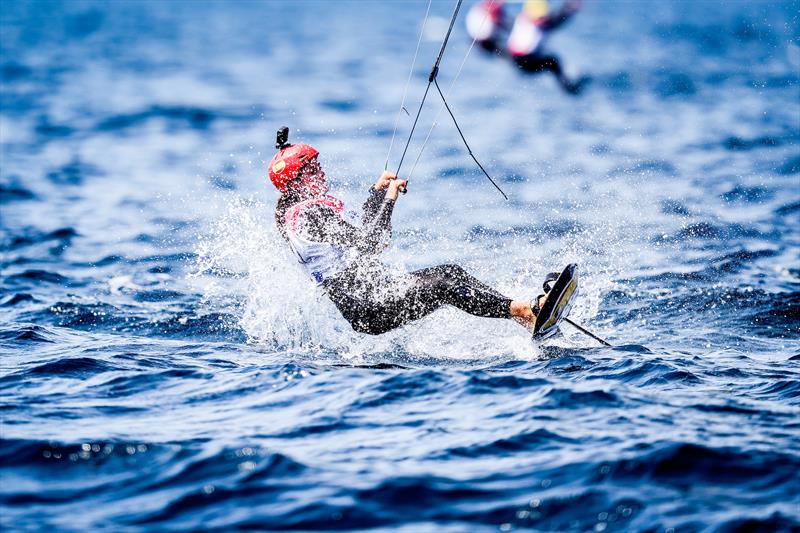 Women's Kitefoil - Day 4 - 53rd Semaine Olympique Francais, Hyeres photo copyright Sailing Energy / FFVOILE taken at COYCH Hyeres and featuring the Kiteboarding class