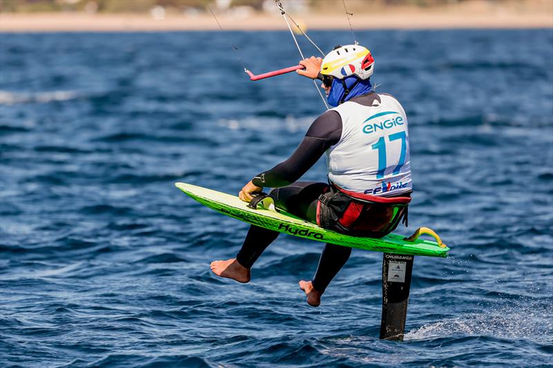 Men's Kitefoil - Day 5 - 53rd Semaine Olympique Francais, Hyeres photo copyright Sailing Energy / FFVOILE taken at COYCH Hyeres and featuring the Kiteboarding class