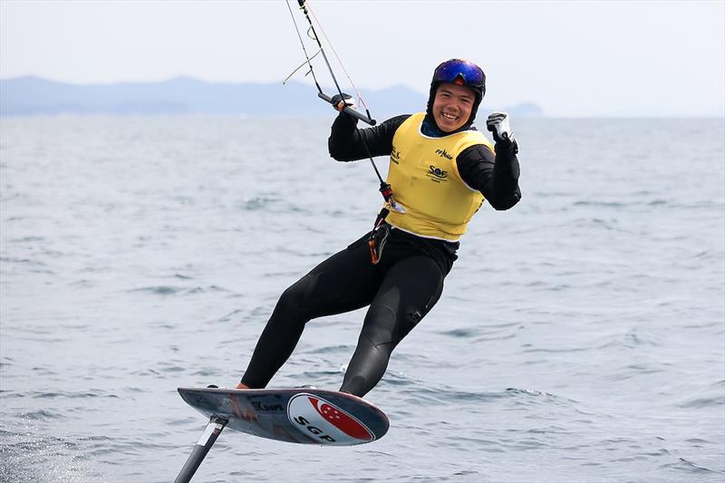 Men's kitefoil gold for Maximilian Maeder (SGP) in the 53rd Semaine Olympique Francais, Hyeres - photo © Sailing Energy / FFVOILE