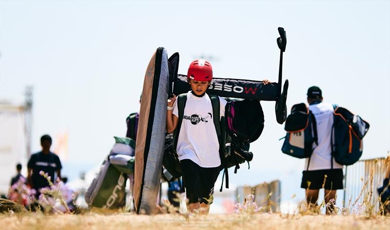 IKA Kitefoiling Youth Worlds Torregrande 2022, Day 0 - photo © Robert Hajduk / IKA media