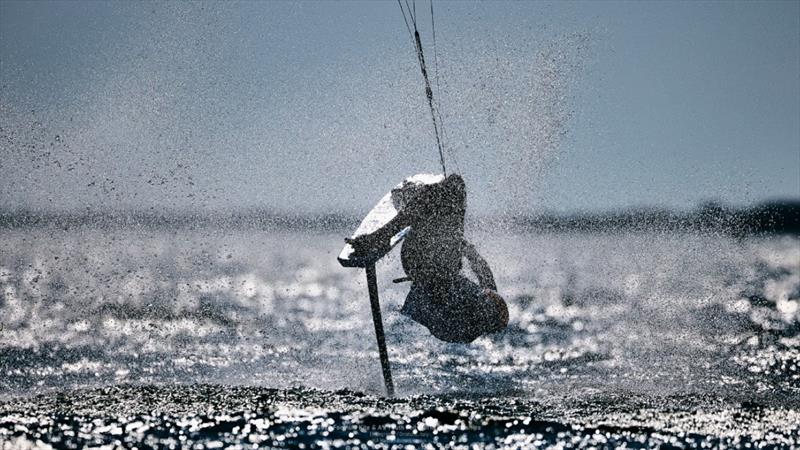 Spectacular conditions on Day 2 in Torregrande - IKA Kitefoiling Youth Worlds Torregrande 2022 - photo © Robert Hajduk / IKA media