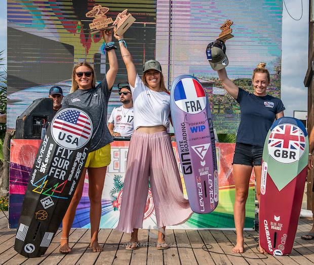 2022 KiteFoil World Series Gizzeria prize giving photo copyright IKA Media taken at  and featuring the Kiteboarding class