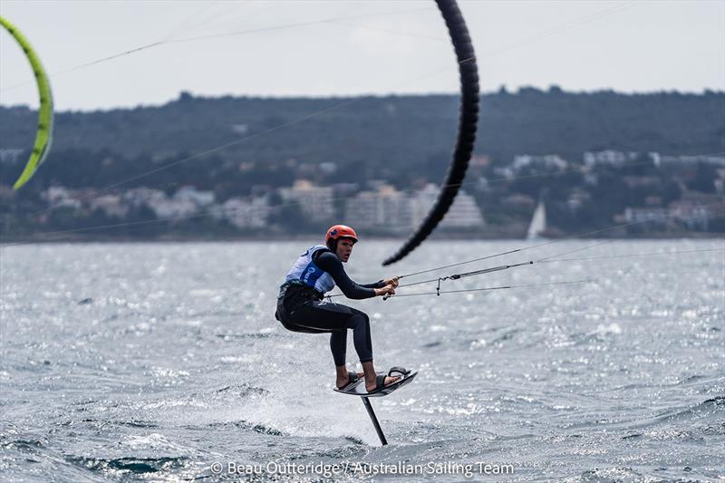 Scott Whitehead racing on the Formula Kite at Princess Sofi­a Regatta  photo copyright Beau Outteridge / Australian Sailing Team taken at Club Maritimo San Antonio de la Playa and featuring the Kiteboarding class