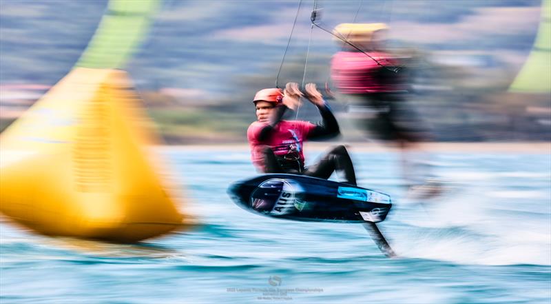 Scott Whitehead during the 2022 Lepanto Formula Kite European Championships in Nafpaktos, Greece photo copyright IKA Media / Robert Hajduk taken at  and featuring the Kiteboarding class