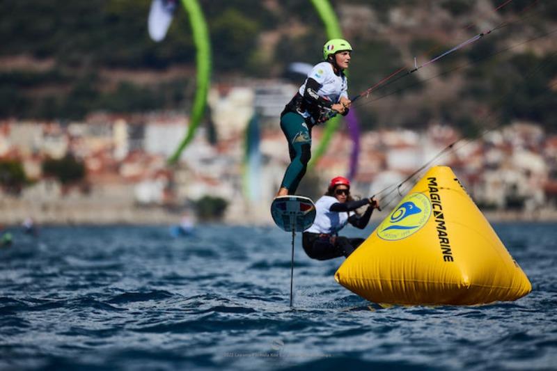 Poema Newland in towering form - 2022 Lepanto Formula Kite European Championships in Greece, Day 2 - photo © Robert Hajduk / IKA media