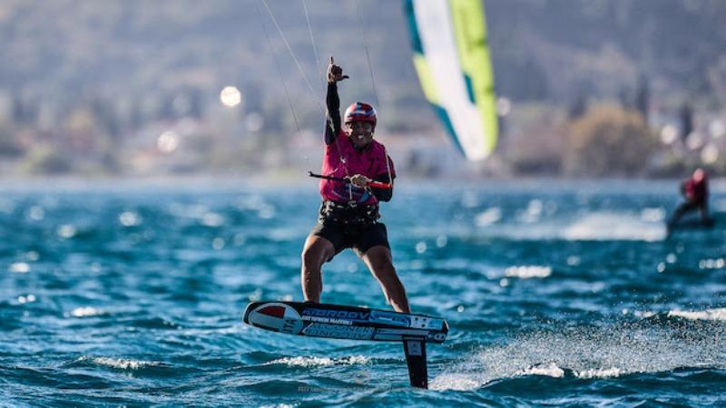 Lorenzo Boschetti and his winning smile - 2022 Lepanto Formula Kite European Championships, day 3 - photo © Robert Hajduk / IKA media