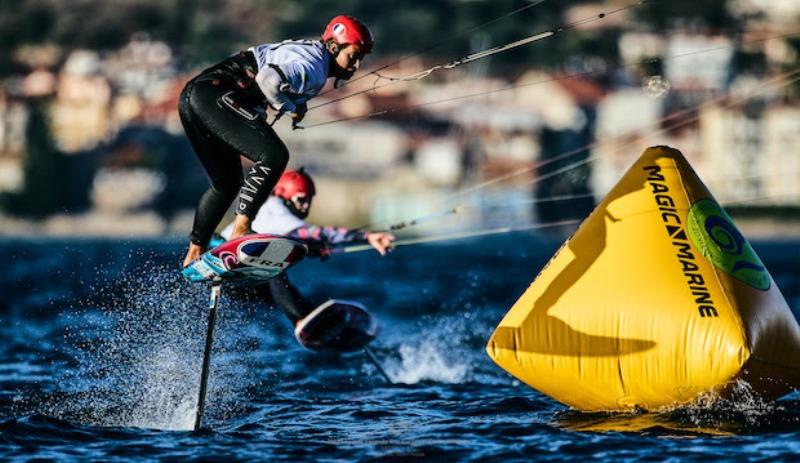 Lauriane Nolot (FRA) back to her winning ways - 2022 Lepanto Formula Kite European Championships, day 3 - photo © Robert Hajduk / IKA media