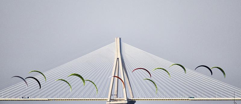 Bridge backdrop - 2022 Lepanto Formula Kite European Championships - photo © Robert Hajduk / IKA media
