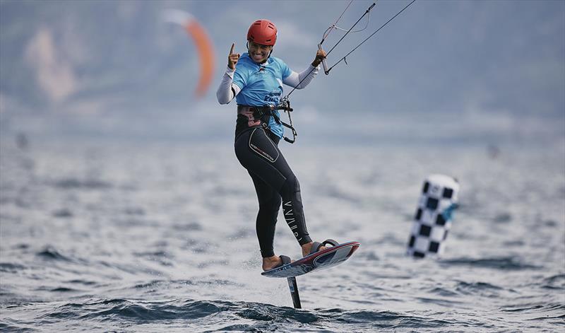 Another race win for Lauriane Nolot - 2022 Lepanto Formula Kite European Championships - photo © Robert Hajduk / IKA media