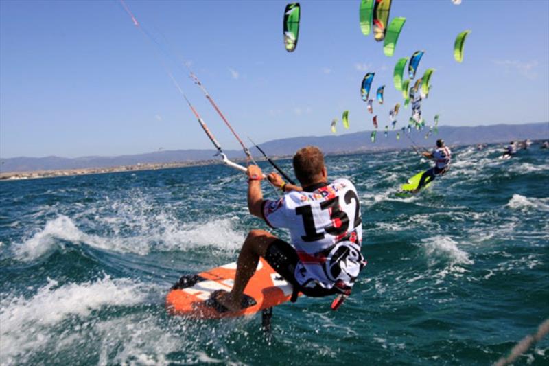 Tube kites and triple fin boards from the 2012 Worlds in Cagliari - photo © Robert Hajduk / IKA media