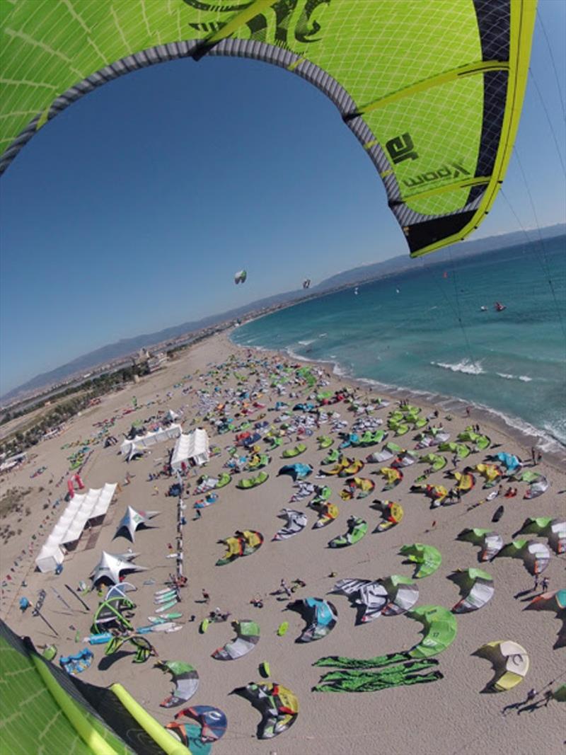 Poetto Beach, 2012 photo copyright IKA Media taken at  and featuring the Kiteboarding class