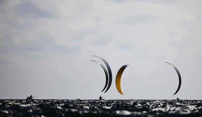 Full-on conditions for the four-rider finals - 2022 Formula Kite World Championships photo copyright Robert Hajduk / IKA media taken at  and featuring the Kiteboarding class