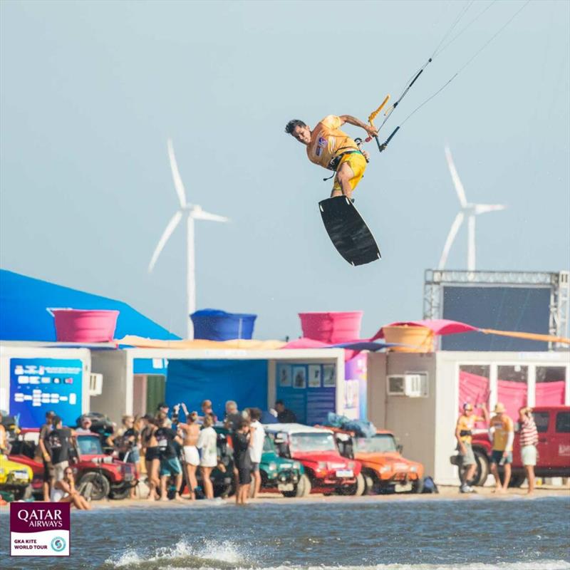 Manoel Soares - Copa Kitley GKA Freestyle Kite World Cup Brazil - Day 1 photo copyright Svetlana Romantsova taken at  and featuring the Kiteboarding class