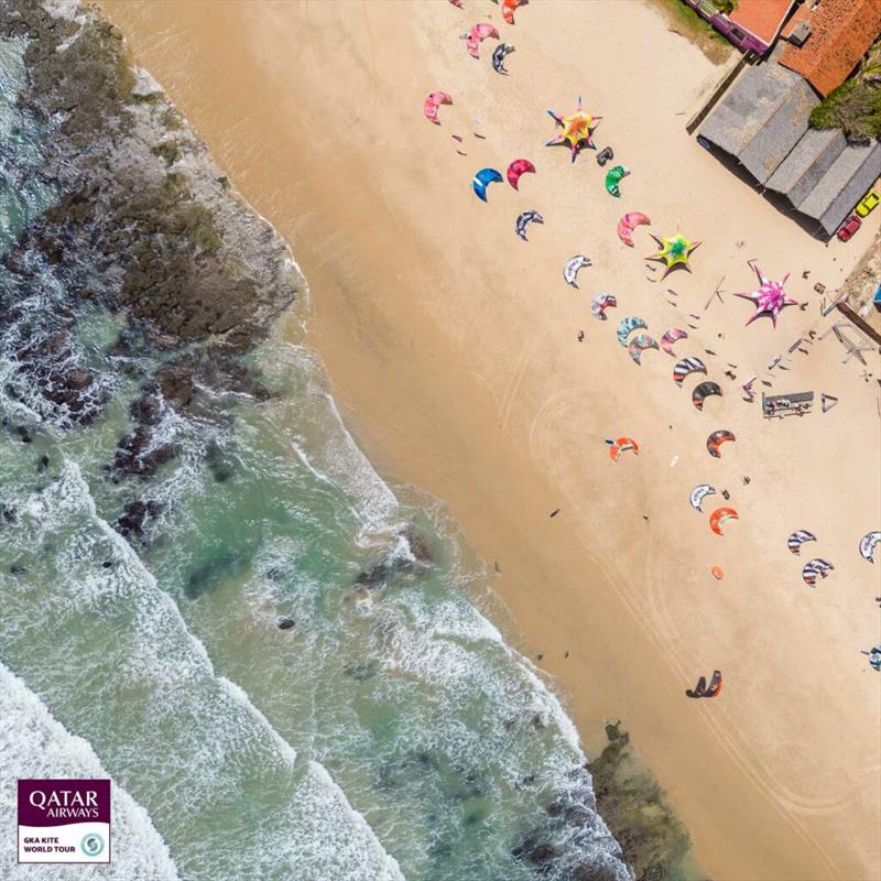 Taiba low tide - Copa Kitley GKA Kite-Surf & Hydrofoil-Freestyle World Cups Brazil - Day 2 - photo © Svetlana Romantsova