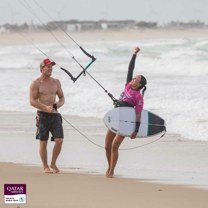 Bruna's second runners-up podium in two weeks - Copa Kitley GKA Kite-Surf & Hydrofoil-Freestyle World Cups Brazil, Day 4 - photo © Svetlana Romantsova