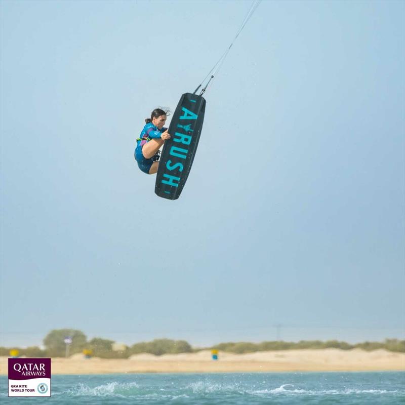 Bruna Kajiya - Visit Qatar GKA Freestyle-Kite World Cup - Day 2 photo copyright Svetlana Romantsova taken at  and featuring the Kiteboarding class