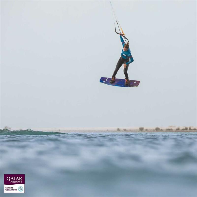 Nathalie Lambrecht - Visit Qatar GKA Freestyle-Kite World Cup - Day 2 photo copyright Svetlana Romantsova taken at  and featuring the Kiteboarding class