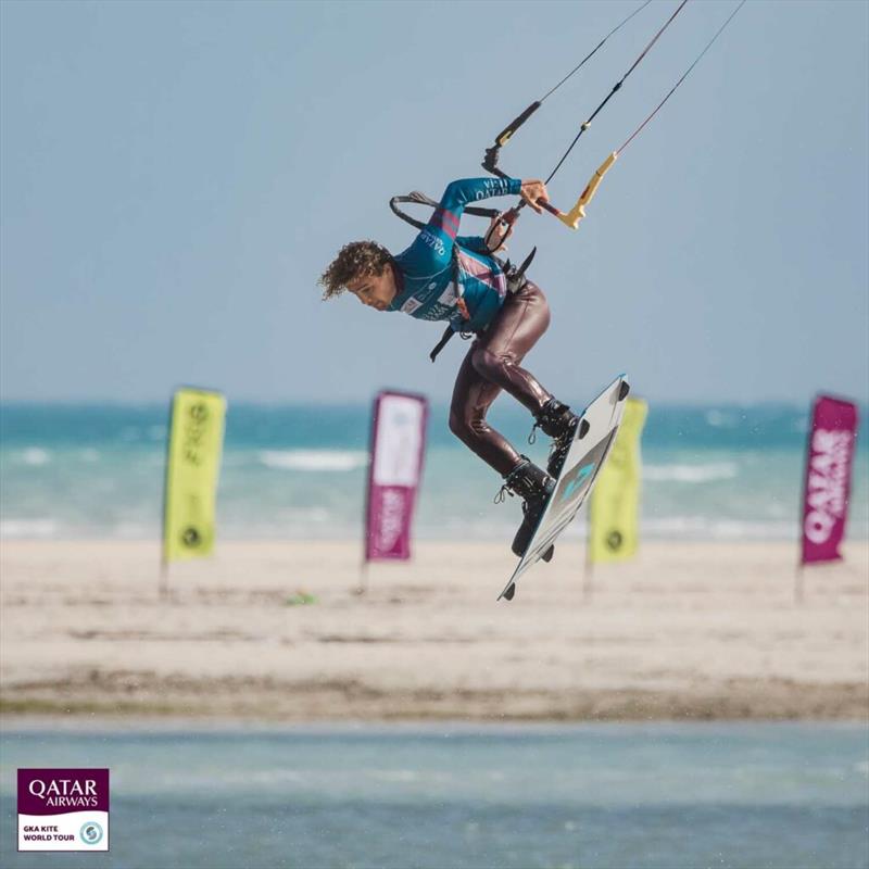 Karim Mahmoud - Visit Qatar GKA Freestyle-Kite World Cup - Day 4 photo copyright Svetlana Romantsova taken at  and featuring the Kiteboarding class