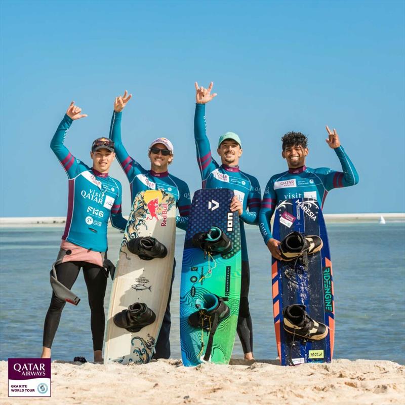 Men's finalists - Visit Qatar GKA Freestyle-Kite World Cup - Day 4 - photo © Svetlana Romantsova