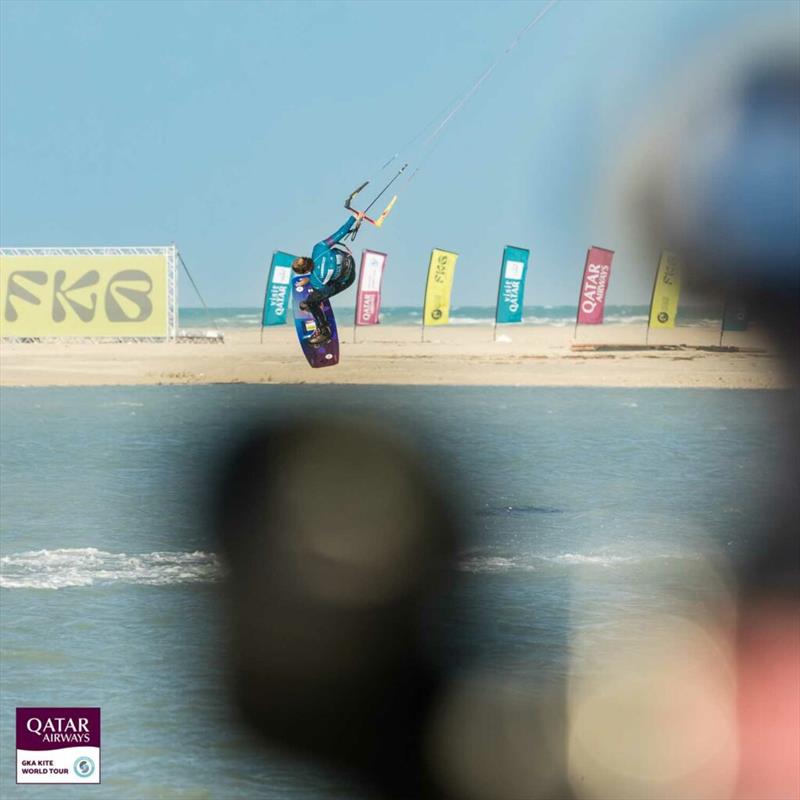 Nathalie - Visit Qatar GKA Freestyle-Kite World Cup - Day 5 photo copyright Svetlana Romantsova taken at  and featuring the Kiteboarding class