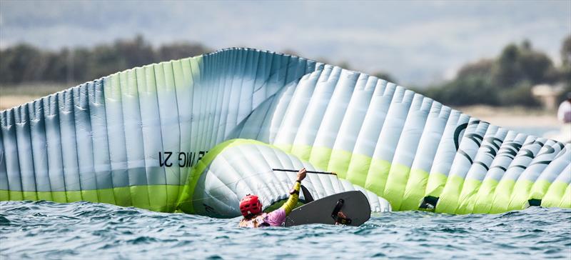 The tangle between Pegourie and Caval - Formula Kite Youth Europeans and Masters Worlds 2023, Day 1 - photo © IKA media / Robert Hajduk