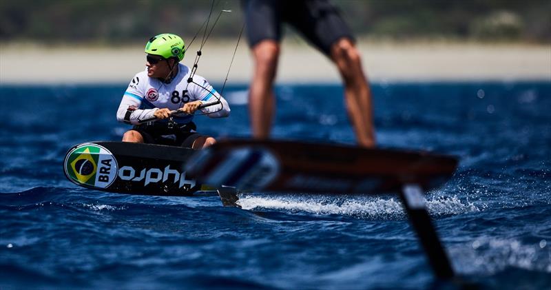 Brazilian Lucas Fonseca shining in Italy - 2023 Formula Kite Youth World Championships Gizzeria, day 1 - photo © IKA Media / Robert Hajduk