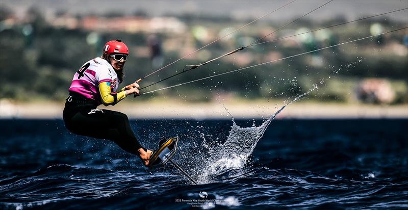 Heloise Pegourie sits in pole position going into day 4 - 2023 Formula Kite Youth World Championships - photo © IKA Media / Robert Hajduk