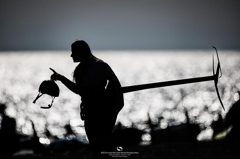 Derin Atakan from Turkey sits in 5th at the end of day 3 - 2023 Formula Kite Youth World Championships - photo © IKA Media / Robert Hajduk