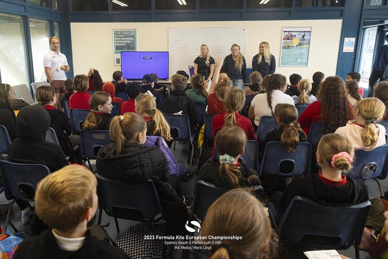 2023 Formula Kite Europeans - Pay attention in class! Kiteboarding high-fliers sharing their passion - photo © IKA media / Mark Lloyd