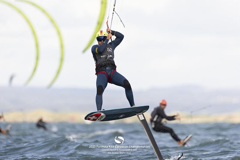 Marcin Kroczak flying high for Switzerland - 2023 Formula Kite European Championships - photo © IKA media / Mark Lloyd