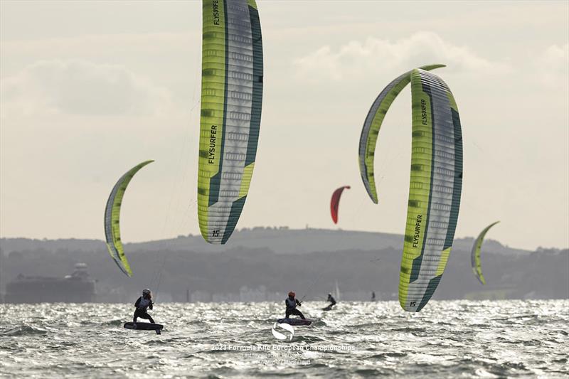 High wind showdown on the Solent - 2023 Formula Kite European Championships  - photo © IKA media / Mark Lloyd