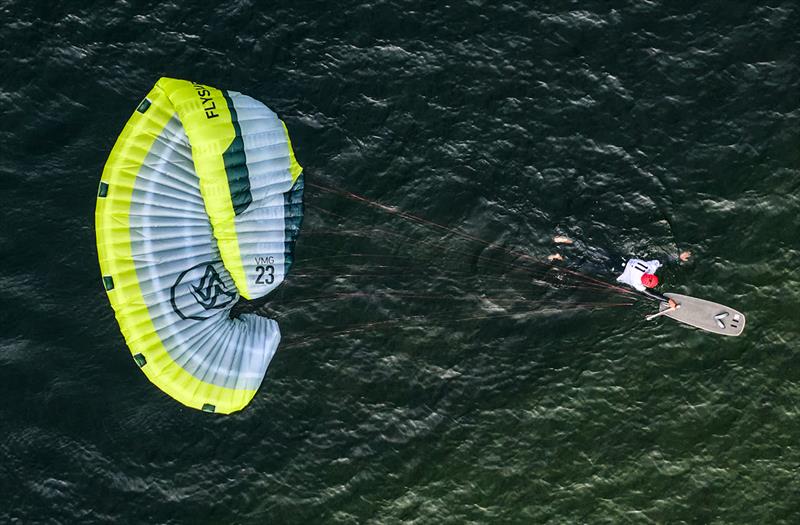 2023 KiteFoil World Series Austria - Keeping the kite flying high is sometimes the biggest challenge - photo © IKA media / Robert Hajduk
