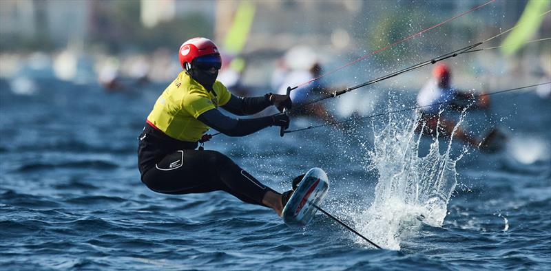 Max Maeder in control, winning 3 out of 4 races - 2023 Kitefoil World Series - photo © IKA Media / Robert Hajduk