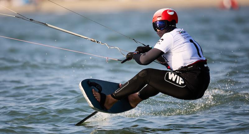 The masked raider Max Maeder steals the win - Formula Kite Asia & Oceania Championships 2023 - Day 1 - photo © IKA Media / Robert Hajduk