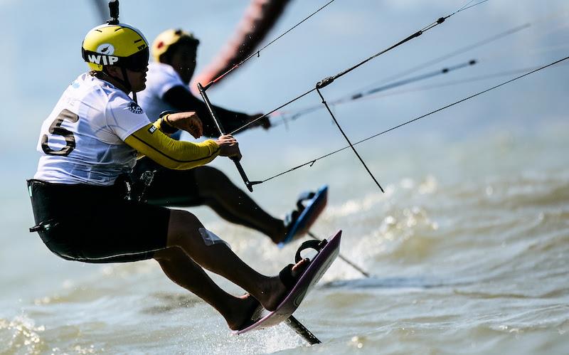 Denis Taradin pushing himself to exhaustion - 2023 Formula Kite Asia & Oceania Championships - photo © IKA Media / Robert Hajduk