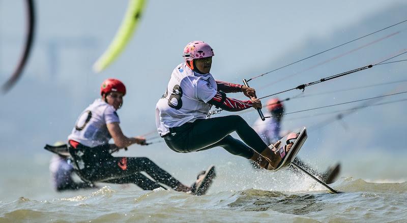 Joseph Jonathan Weston showing what a Thai fighter can do - 2023 Formula Kite Asia & Oceania Championships - photo © IKA Media / Robert Hajduk