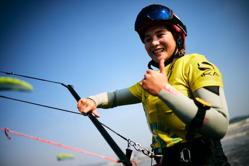 Jingyue Chen gets the job done after some tense moments - 2023 Formula Kite Asia & Oceania Championships - photo © IKA media/ Robert Hajduk