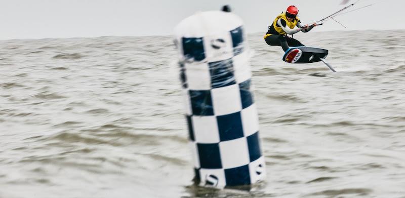 Jingle Chen was desperate to win on home waters but didn't quite make it - 2023 KiteFoil World Series Final in Zhuhai photo copyright IKA Media / Robert Hajduk taken at  and featuring the Kiteboarding class