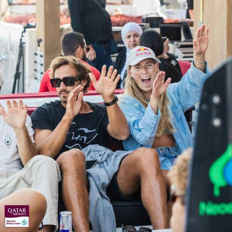 Therese Taabbel and Valentin Garat - Visit Qatar GKA Freestyle Kite World Cup Finals - photo © Svetlana Romantsova