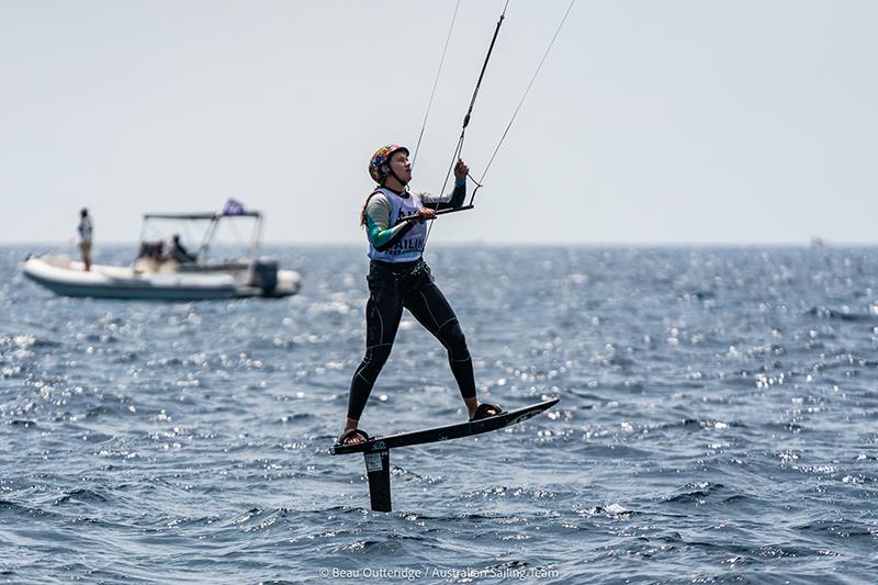 Breiana Whitehead (Women's Kite). Australian Sailing Team competing at Paris 2024 Olympic Test Event in Marseille (9-16 July ) photo copyright Beau Outteridge / Australian Sailing Team taken at  and featuring the Kiteboarding class