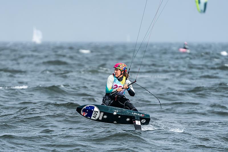 Breiana Whitehead (Women's Formula Kite). Australian Sailing Team competing the Sailing World Championships in The Hague (8-20 August ) photo copyright Beau Outteridge / Australian Sailing Team taken at  and featuring the Kiteboarding class