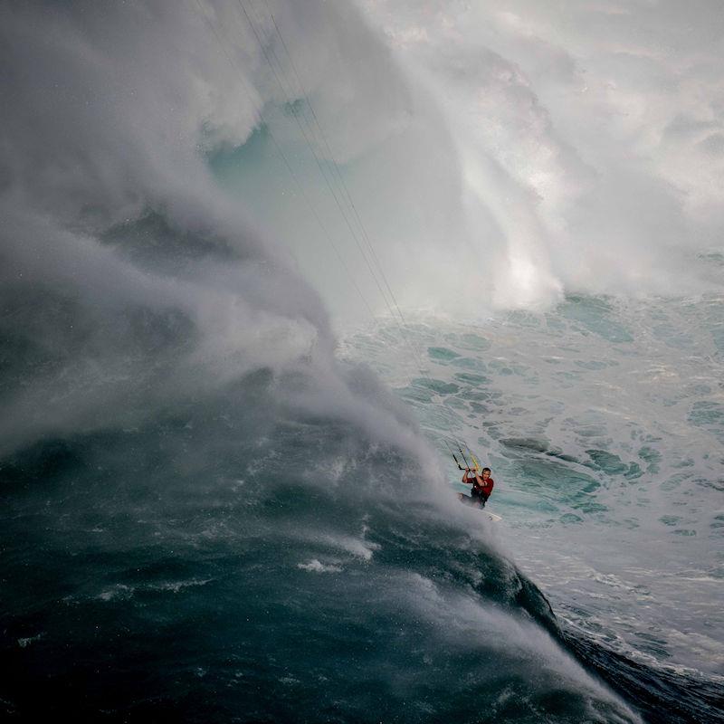 72ft at Jaws - Patri McLaughlin Sets New Kitesurfing World Record photo copyright Daniel Sullivan taken at  and featuring the Kiteboarding class