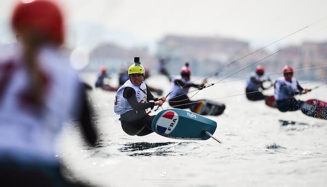 2024 Formula Kite Europeans Day 1: Jessie Kampman was bullet-fast all afternoon, even if the results say different photo copyright IKA Media / Robert Hajduk taken at  and featuring the Kiteboarding class