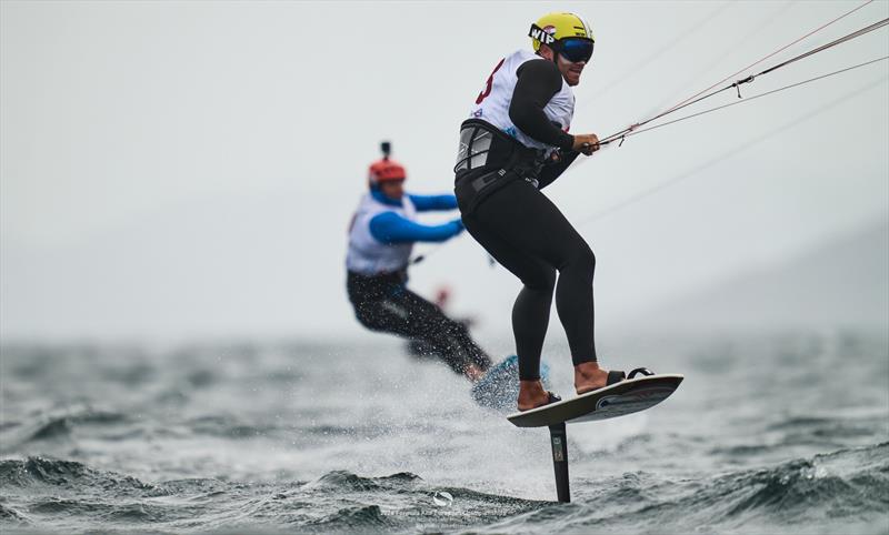 2024 Formula Kite Europeans Day 3: Croatia's Martin Dolenc won the last race of a hectic afternoon photo copyright IKA Media / Robert Hajduk taken at  and featuring the Kiteboarding class