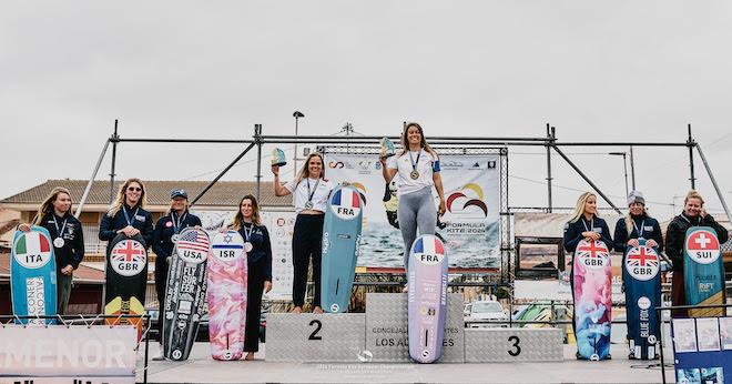 Poema Newland won bronze but was too emotional to turn up for the prizegiving and complete what would have been an all-French podium - 2024 Formula Kite European Championships photo copyright IKA media / Robert Hajduk taken at  and featuring the Kiteboarding class